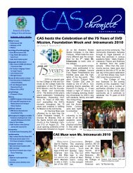 CAS Hosts The Celebration Of - College of Arts and Sciences ...