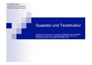 Quaestio und Textstruktur nowe - Universität Konstanz