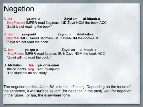 Arabic Syntax - BYU Department of Linguistics and English Language