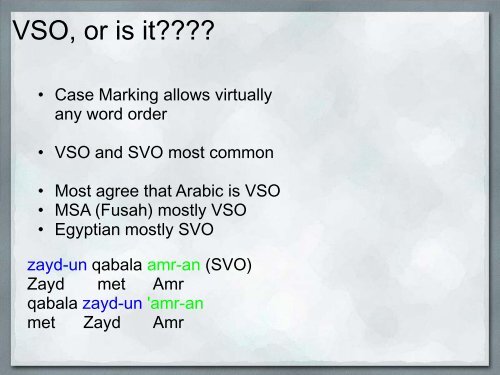 Arabic Syntax - BYU Department of Linguistics and English Language