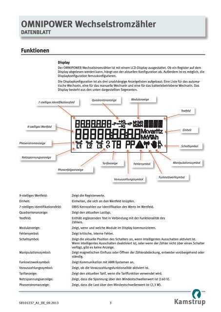 Datenblatt - kamstrup.de