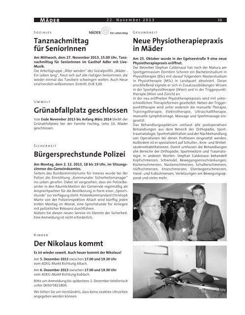 GBM2013 Woche 47 - Gemeinde Mäder