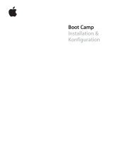Boot Camp Installation & Konfiguration - Support - Apple