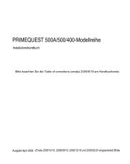 PRIMEQUEST 500A/500/400-Modellreihe ... - Manuals - Fujitsu