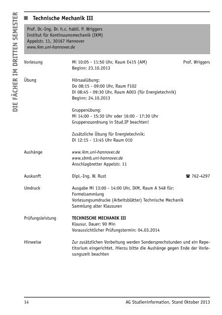 3. Sem. WiSe 2013/2014 - Fachschaft Maschinenbau der Leibniz ...