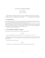 Lecture 27: Definite integrals