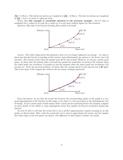 2. Average rate of change