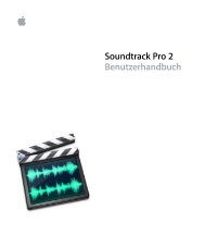 Soundtrack Pro 2 Benutzerhandbuch - Support - Apple