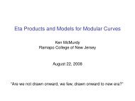 Eta Products and Models for Modular Curves