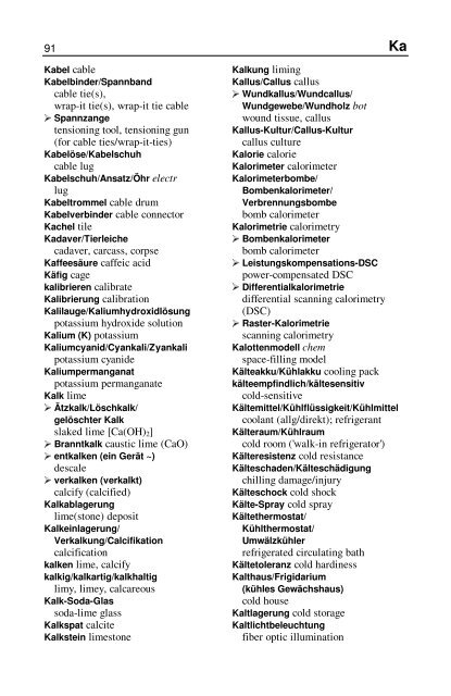 Wörterbuch Labor Laboratory Dictionary - HTL Wien 10