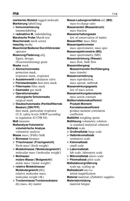 Wörterbuch Labor Laboratory Dictionary - HTL Wien 10