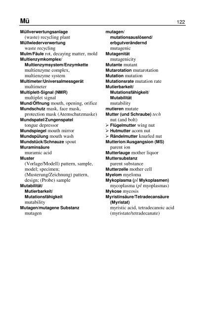 Wörterbuch Labor Laboratory Dictionary - HTL Wien 10