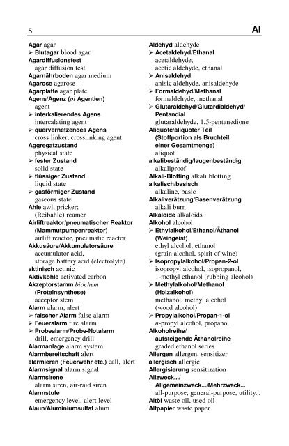 Wörterbuch Labor Laboratory Dictionary - HTL Wien 10