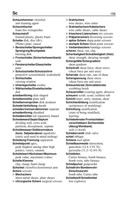 Wörterbuch Labor Laboratory Dictionary - HTL Wien 10