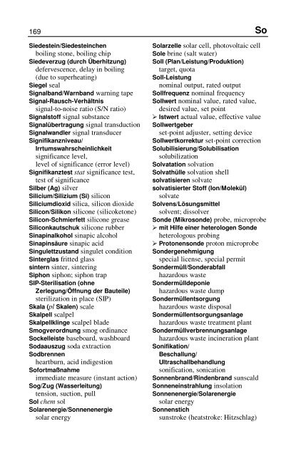 Wörterbuch Labor Laboratory Dictionary - HTL Wien 10