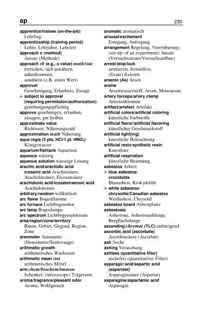 Wörterbuch Labor Laboratory Dictionary - HTL Wien 10