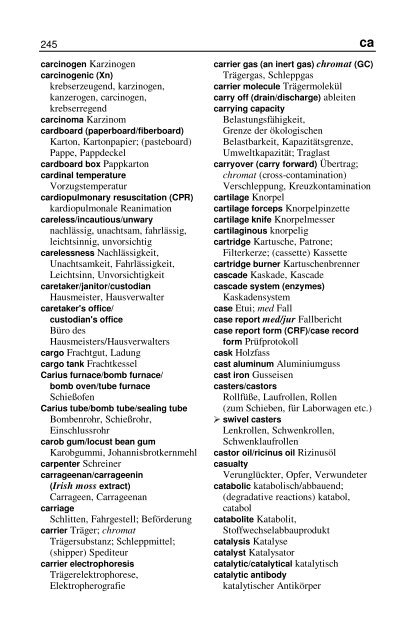 Wörterbuch Labor Laboratory Dictionary - HTL Wien 10