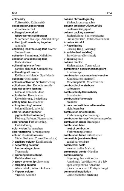 Wörterbuch Labor Laboratory Dictionary - HTL Wien 10