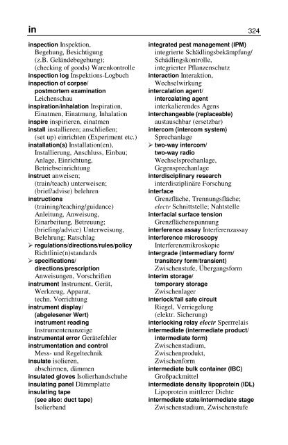 Wörterbuch Labor Laboratory Dictionary - HTL Wien 10