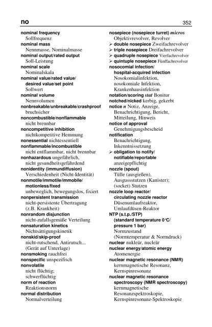 Wörterbuch Labor Laboratory Dictionary - HTL Wien 10