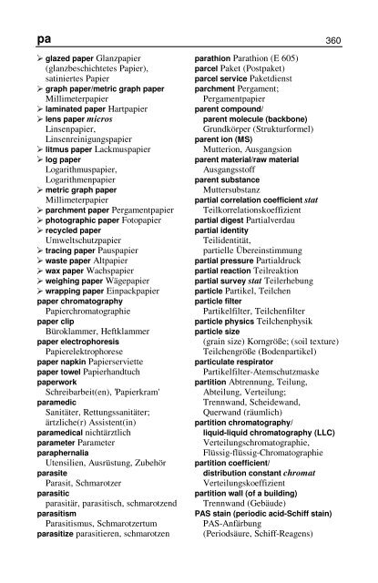 Wörterbuch Labor Laboratory Dictionary - HTL Wien 10