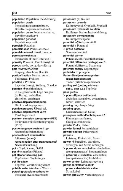 Wörterbuch Labor Laboratory Dictionary - HTL Wien 10