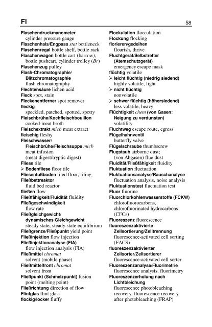 Wörterbuch Labor Laboratory Dictionary - HTL Wien 10