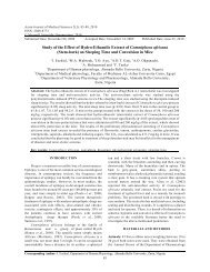 Study of the Effect of Hydro-Ethanolic Extract of ... - Maxwell Science