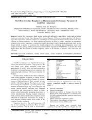 The Effect of Surface Roughness on ... - Maxwell Science