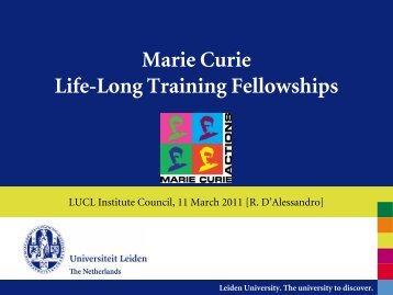 Marie Curie Intra-European Fellowships (IEF)