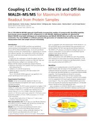 Coupling LC with On-line ESI and Off-line MALDI ... - Bruker Daltonics