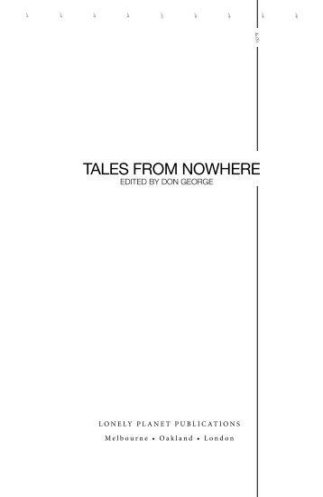 TALES FROM NOWHERE - Lonely Planet