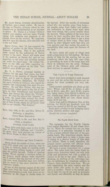 the indian school journal - National Archives and Records ...