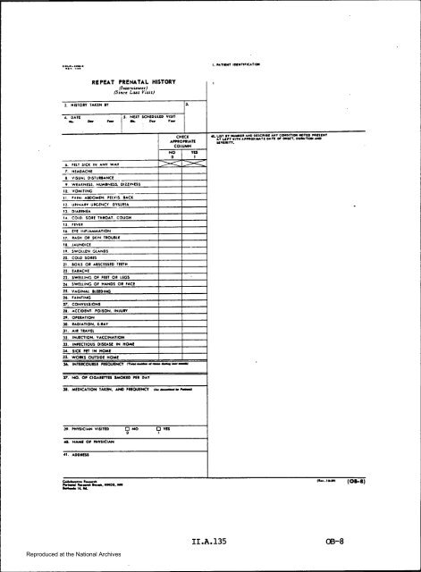 Prenatal Record - National Archives and Records Administration