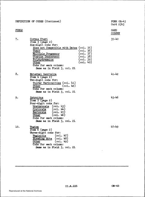 Prenatal Record - National Archives and Records Administration