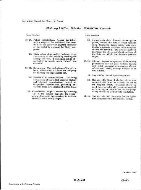 Prenatal Record - National Archives and Records Administration