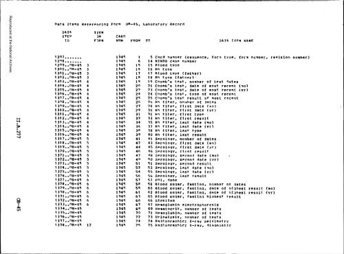 Prenatal Record - National Archives and Records Administration