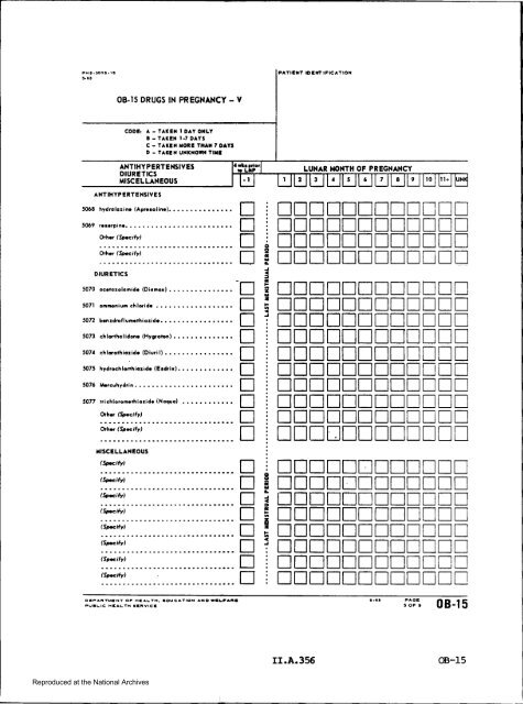 Prenatal Record - National Archives and Records Administration