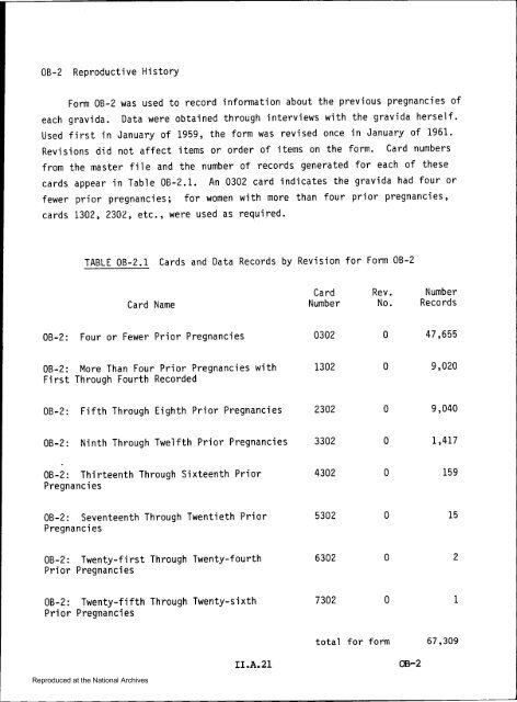 Prenatal Record - National Archives and Records Administration