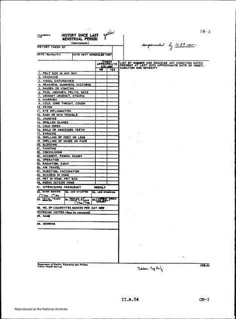 Prenatal Record - National Archives and Records Administration