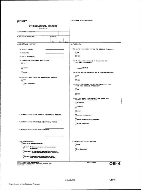 Prenatal Record - National Archives and Records Administration