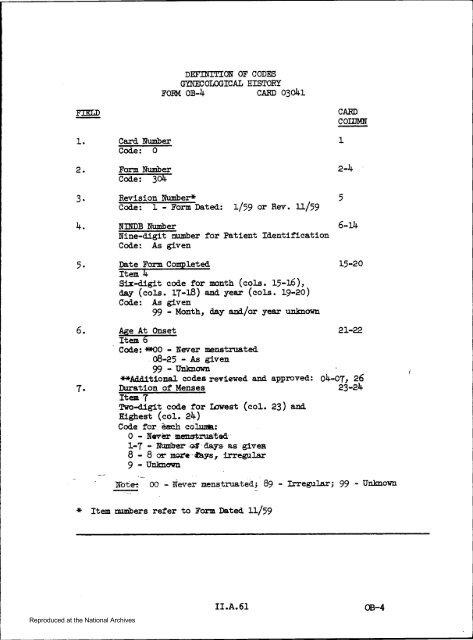 Prenatal Record - National Archives and Records Administration