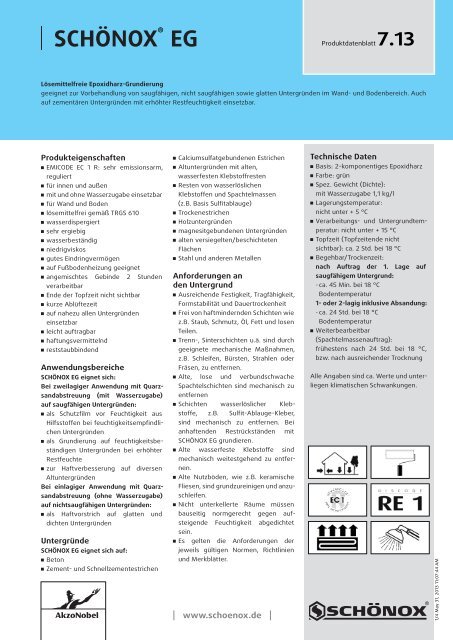 SCHÖNOX EG - Schonox