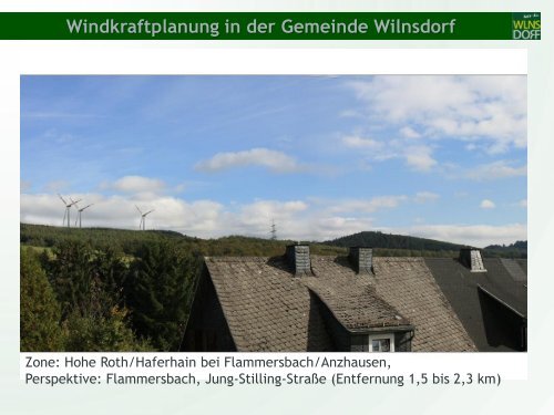 Windkraftplanung in der Gemeinde Wilnsdorf