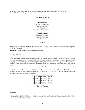 PDF template - Informs