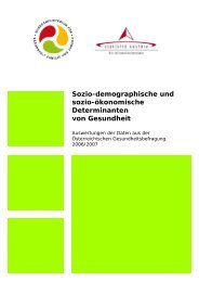 Sozio-demographische und sozio-ökonomische ... - Statistik Austria