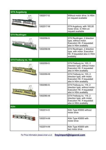 Old-timer street car models