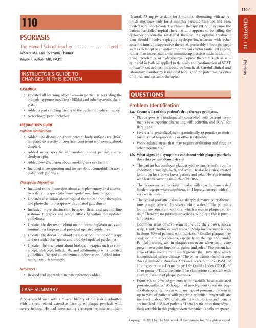 PSORIASIS - McGraw-Hill Professional