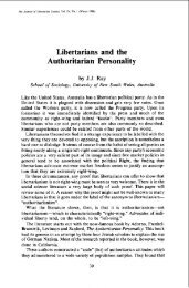 Libertarians and the Authoritarian personality