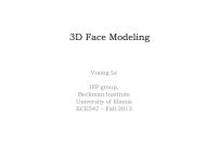 3D Face Modeling and Animation